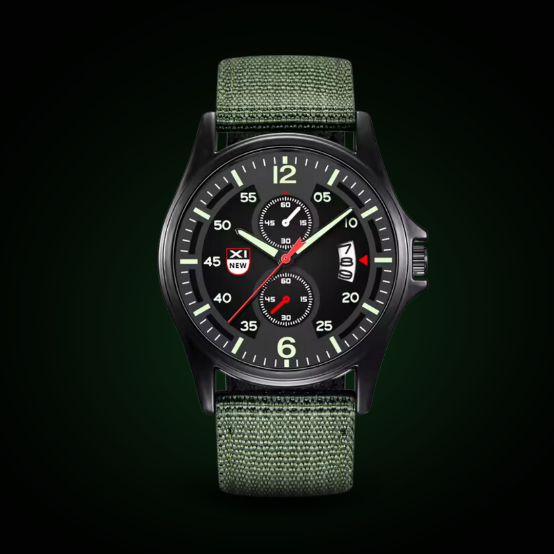 Herren Quarz Uhr Militärstil
