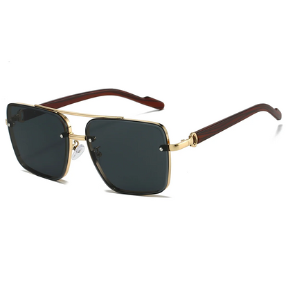 Herren Pilotenbrille Echtleder