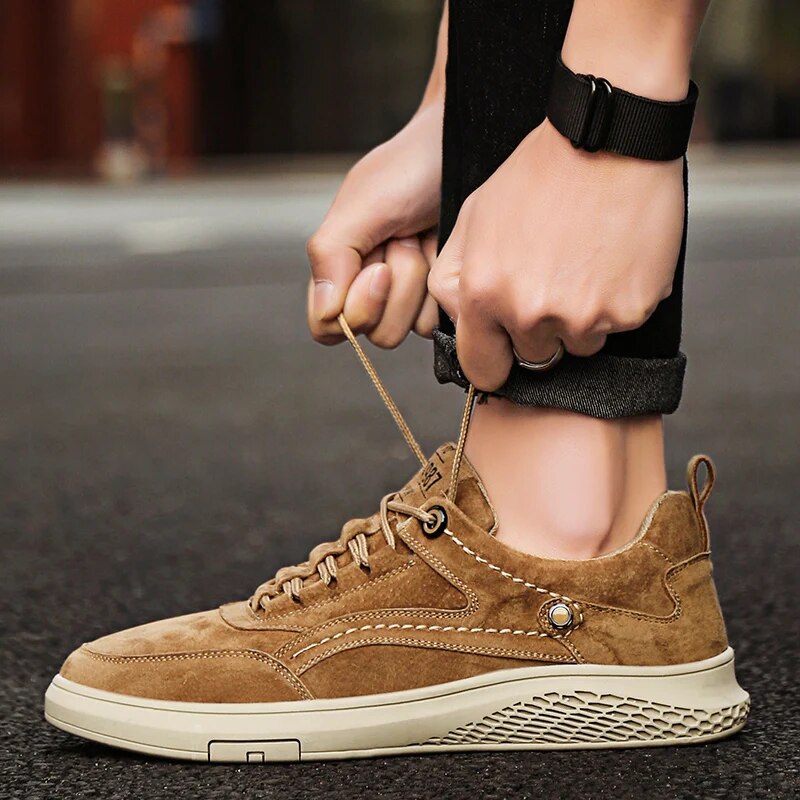 Herren Sneaker Sport Schuhe Wildleder