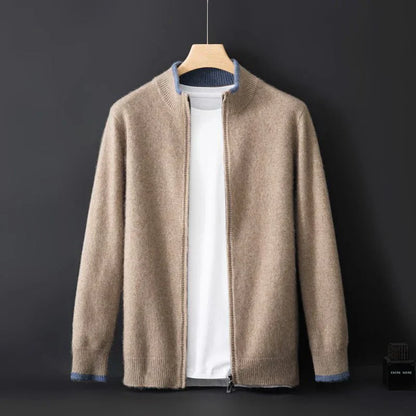 Herren Cashmere-Jacke Warme Winterjacke Elegant