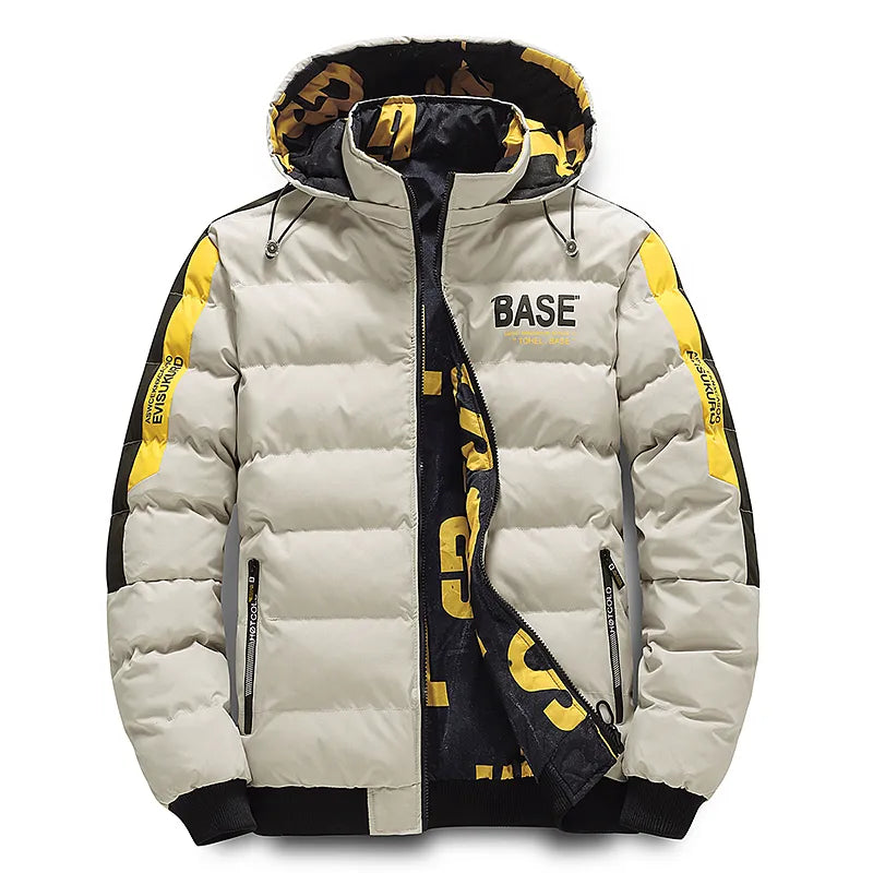 Herren Winterjacke Daunenfüllung Warm Isoliert