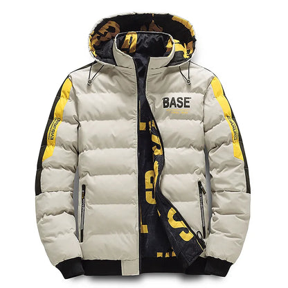 Herren Winterjacke Daunenfüllung Warm Isoliert