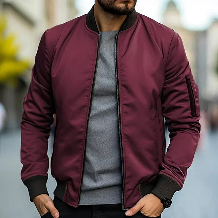 Herren Bomberjacke Leicht Modern Sportlich