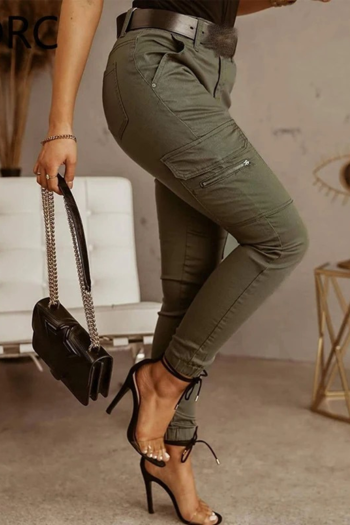 Damen Cargo-Hose Modern Bequem