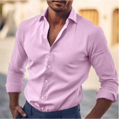 Herren Klassisches Slimfit Hemd Modern