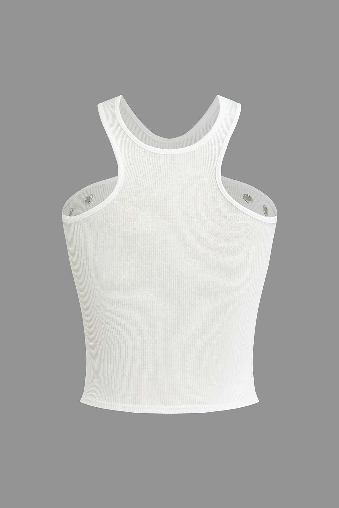 es Damen Tanktop Nieten Cutouts