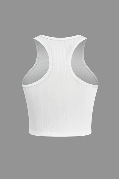 Damen Crop- Racerback-Ausschnitt
