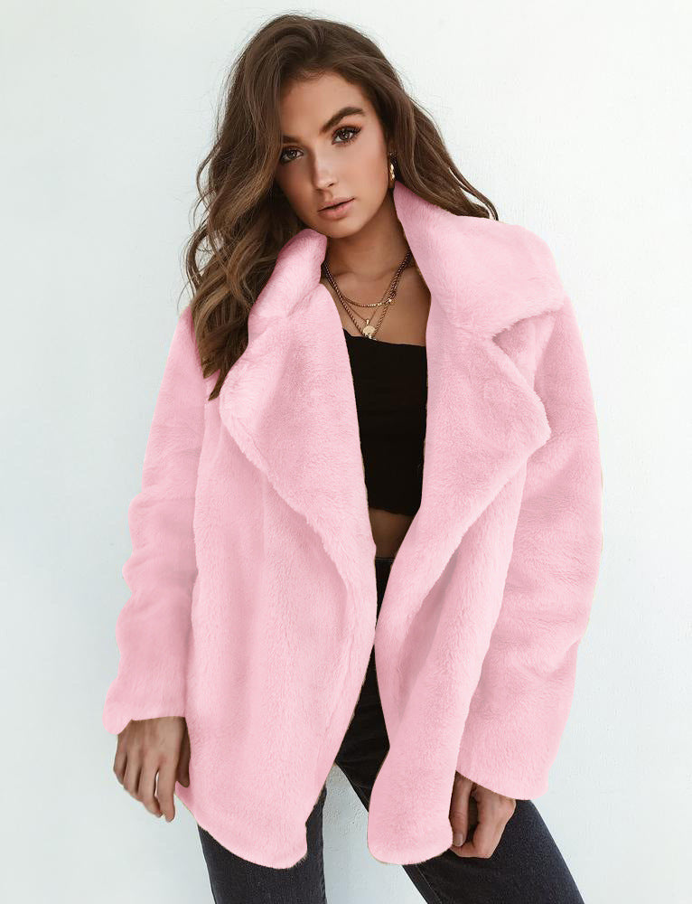 Teddylook Kunstpelzmantel Damen Warm