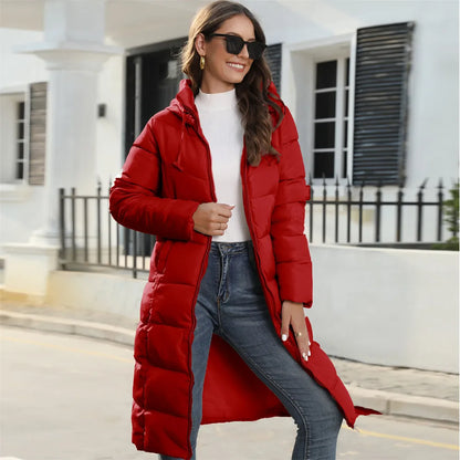 Damen Winterjacke Pufferjacke Warm Mit Kapuze