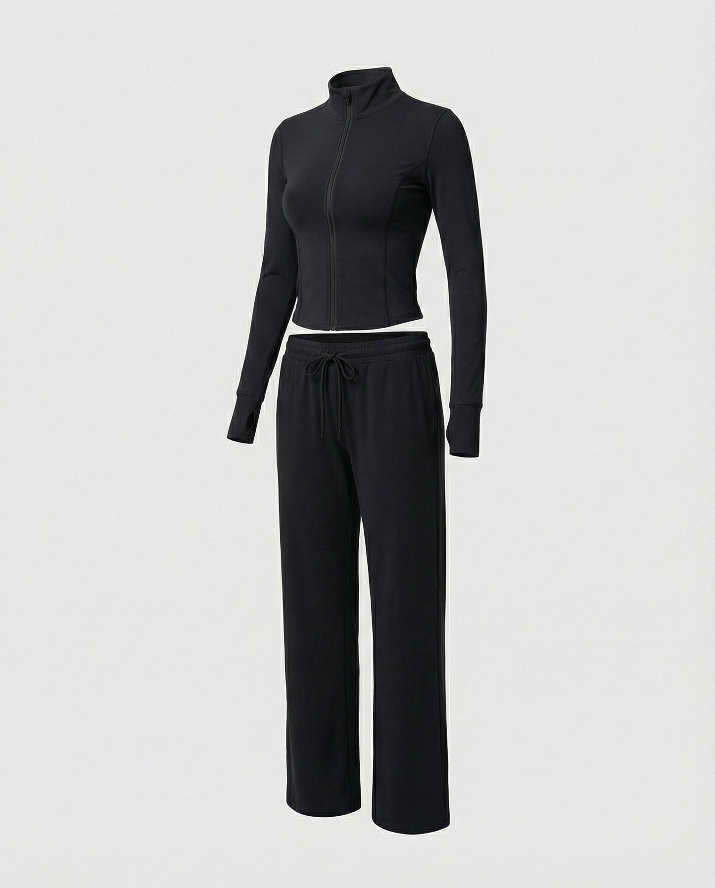 Damen Sportanzug Slim Fit Kapuze Sonnenschutz