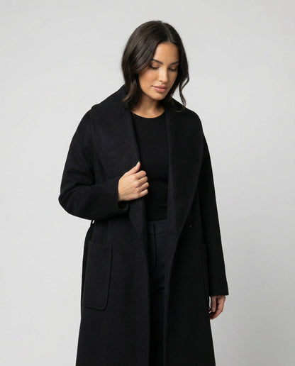Damen Langarmshirt Slimfit Stehkragen Weiches Samt