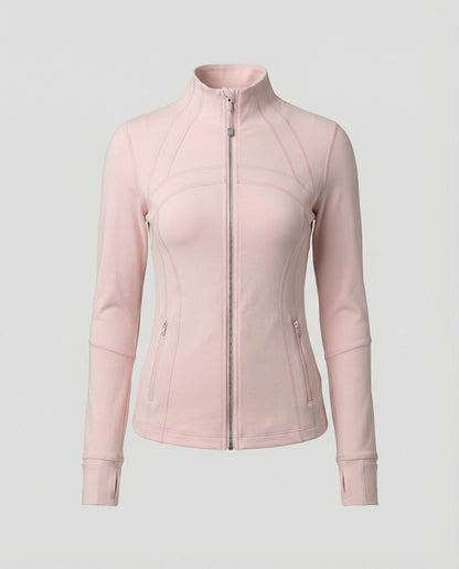 Damen Sportjacke Slim Fit Wasserabweisend für Yoga Fitness