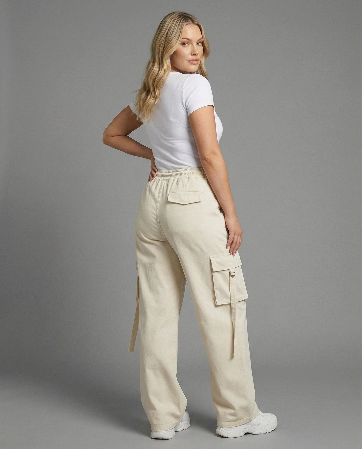 Bequeme Herren Cargohose Elastisch Vieltaschig Verstellbar