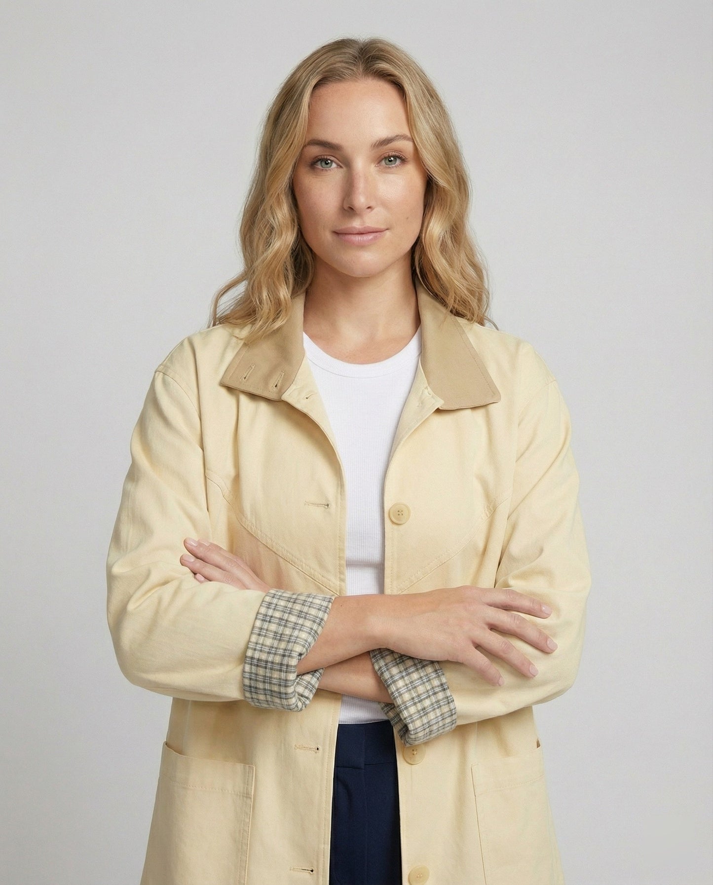 Herren Übergangsjacke Kariert Modern Geschnitten - Norvielle
