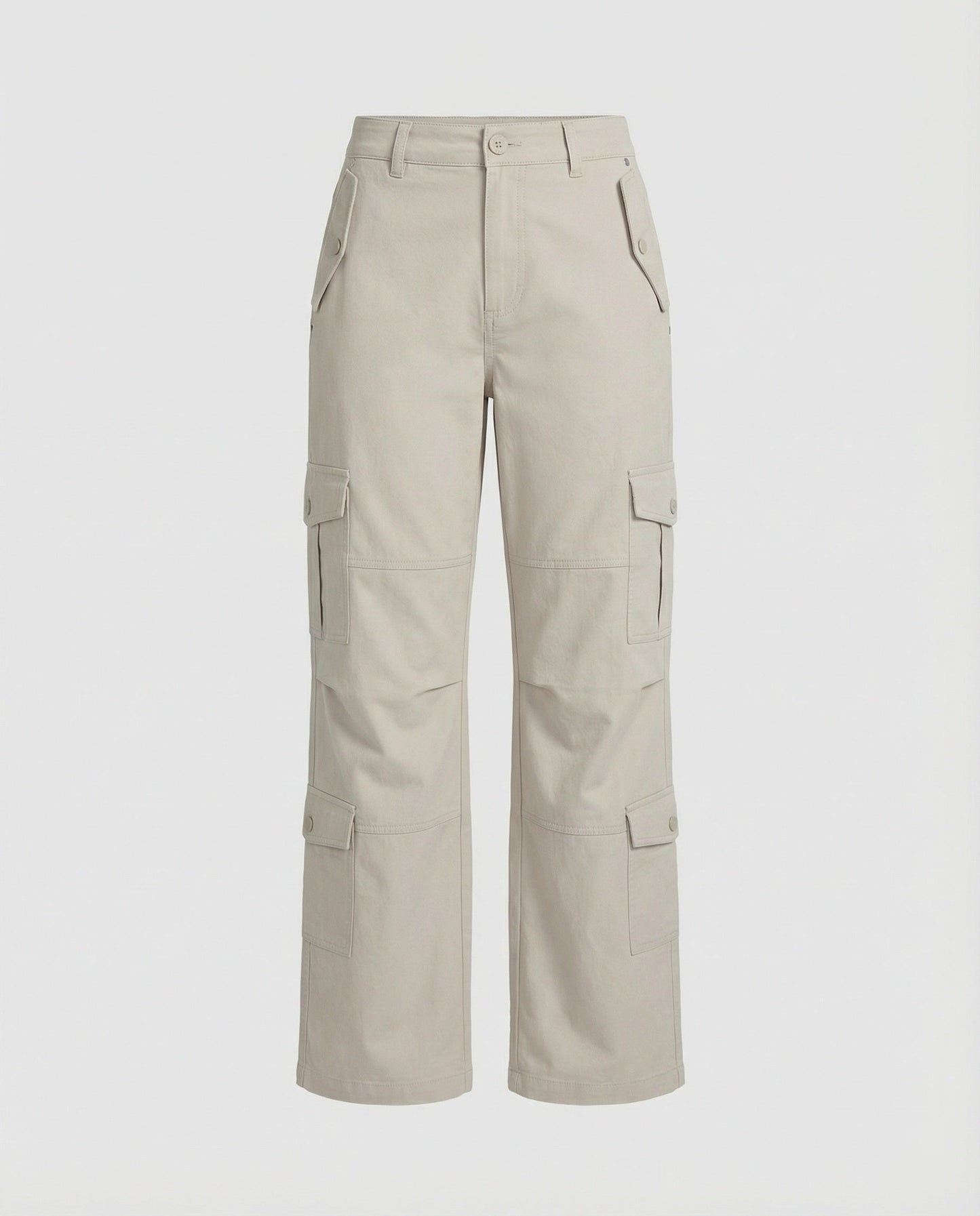 Damen Wide-Legg-Hose Hochtaillierte Asymmetrisch Modern
