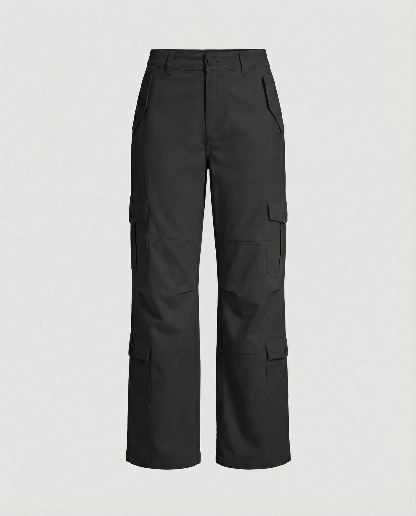 Damen Wide-Legg-Hose Hochtaillierte Asymmetrisch Modern