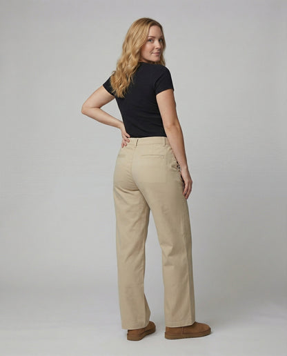 Damen Stoffhose Palazzo Hochwertig