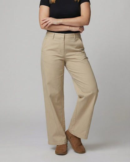 Damen Stoffhose Palazzo Hochwertig