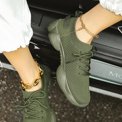 Damen Sneaker Bequem Komfortschuhe