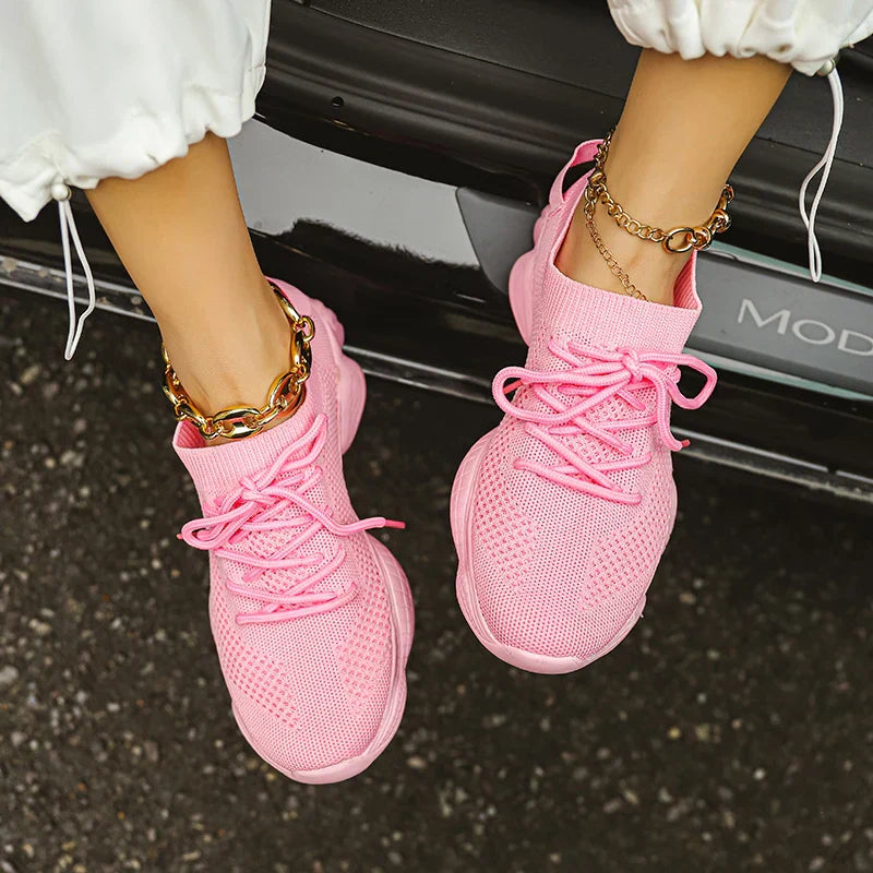 Damen Sneaker Bequem Komfortschuhe