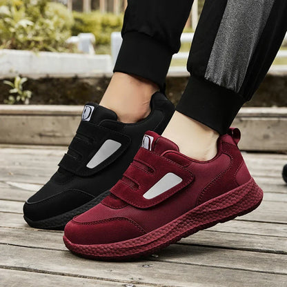 Damen Orthopädische Schuhe Bequem Klettverschluss Breite Passform