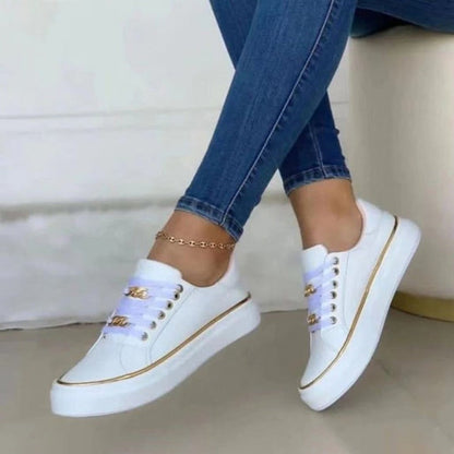 Damen Schnürschuhe Bequem Sneaker