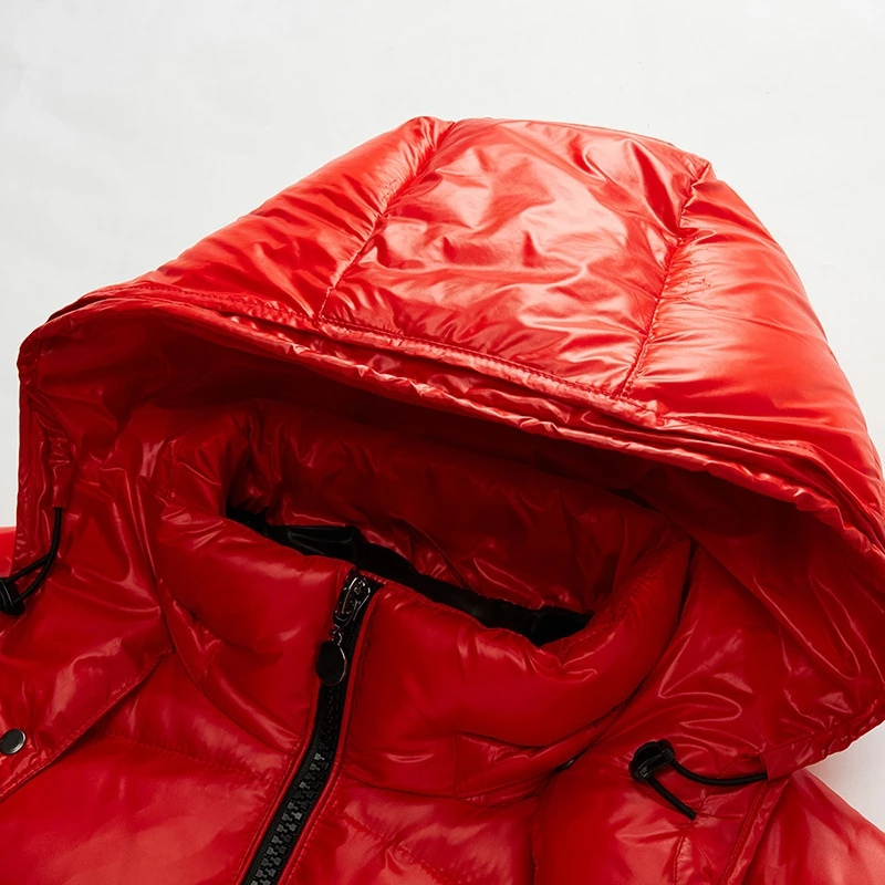 Herren Winterjacke Isoliert Kapuze Reißverschluss