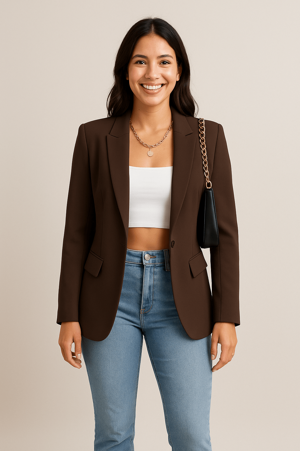 Damen Blazer Klassisch Büro
