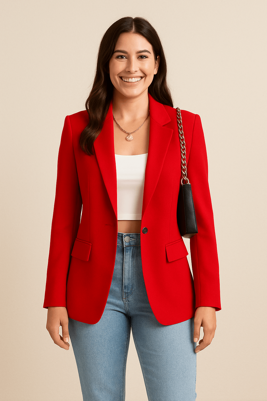 Damen Blazer Klassisch Büro