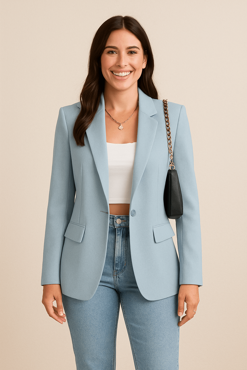 Damen Blazer Klassisch Büro