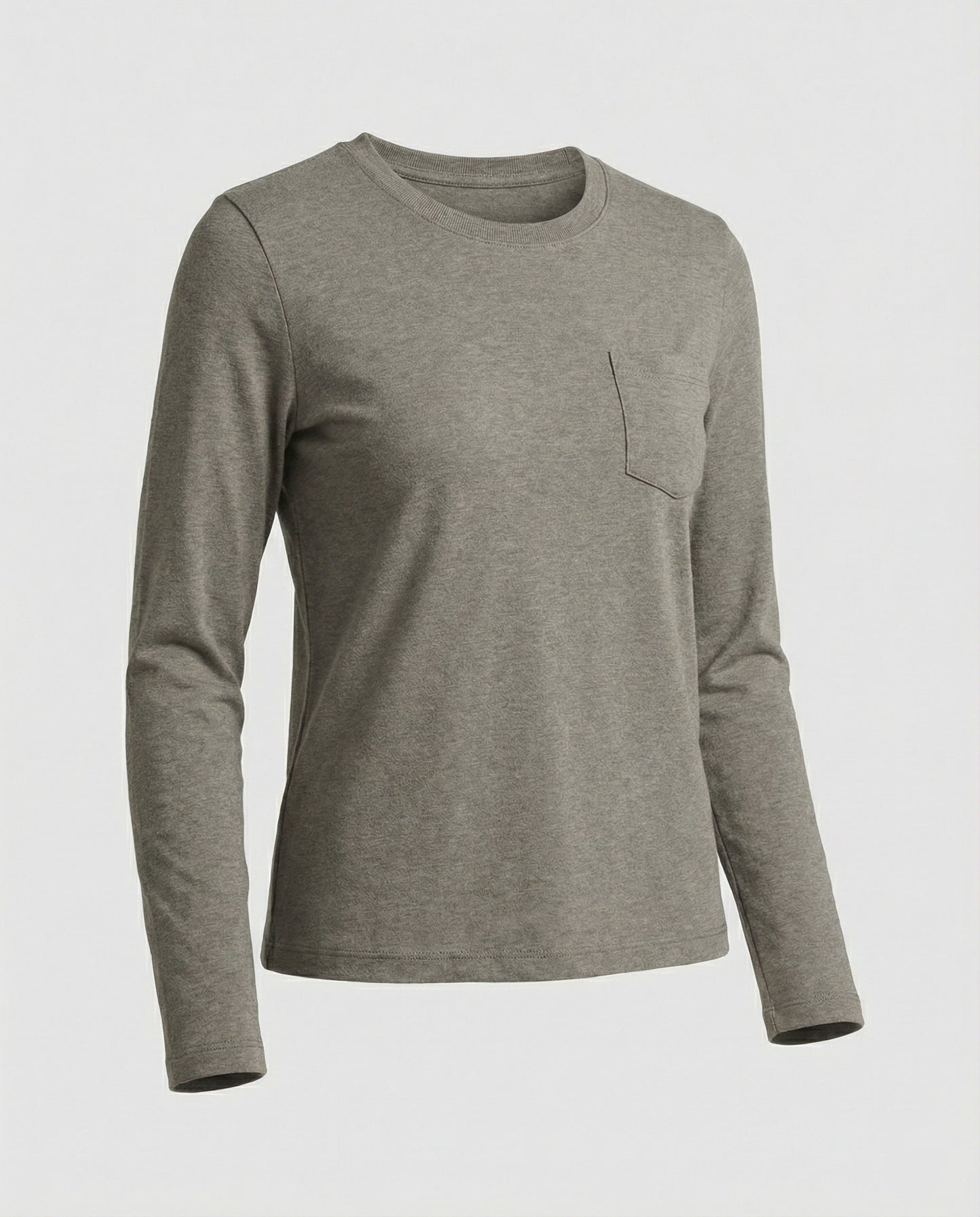 Damen Fleece Langarmshirt Warm mit Taschen