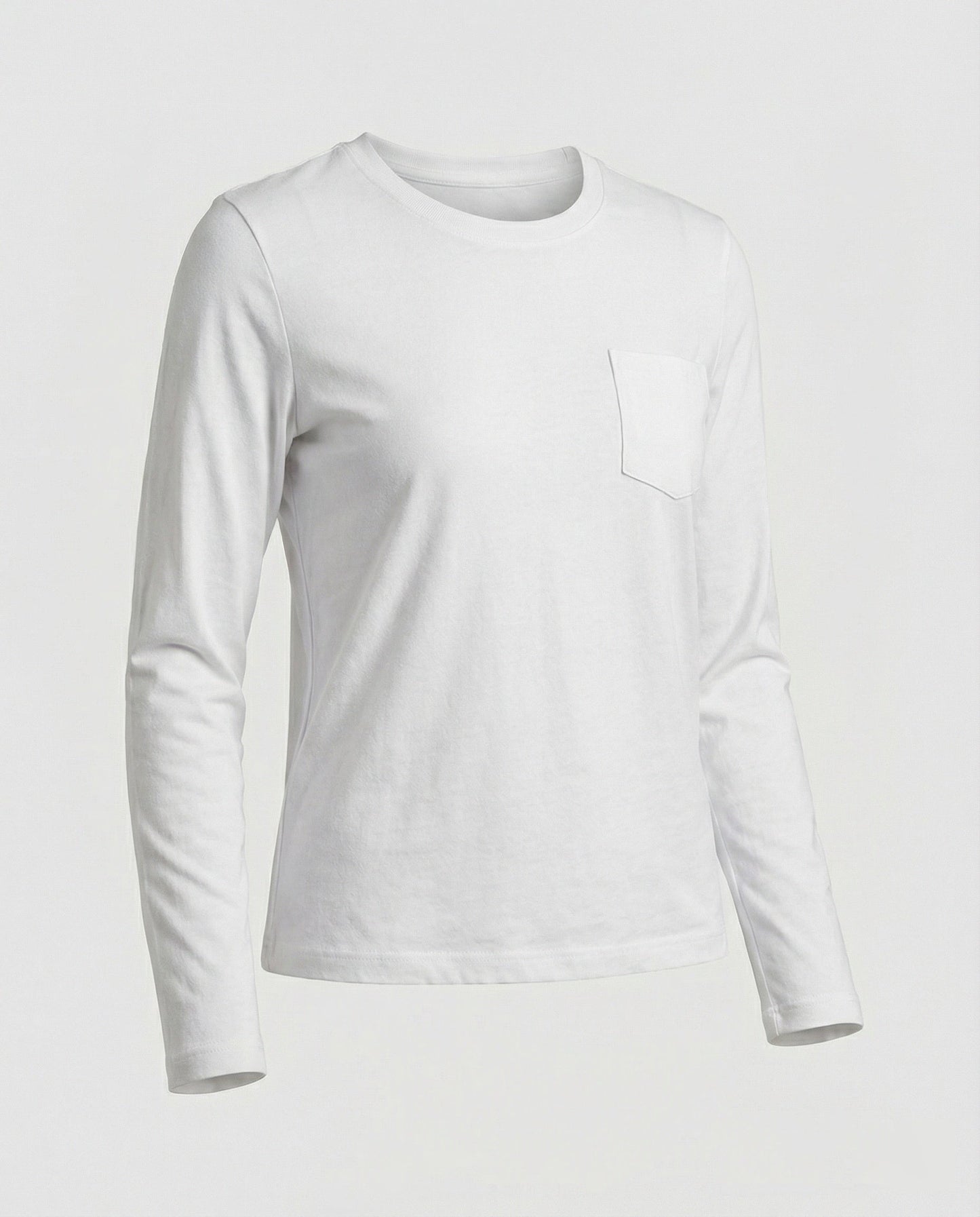 Damen Fleece Langarmshirt Warm mit Taschen