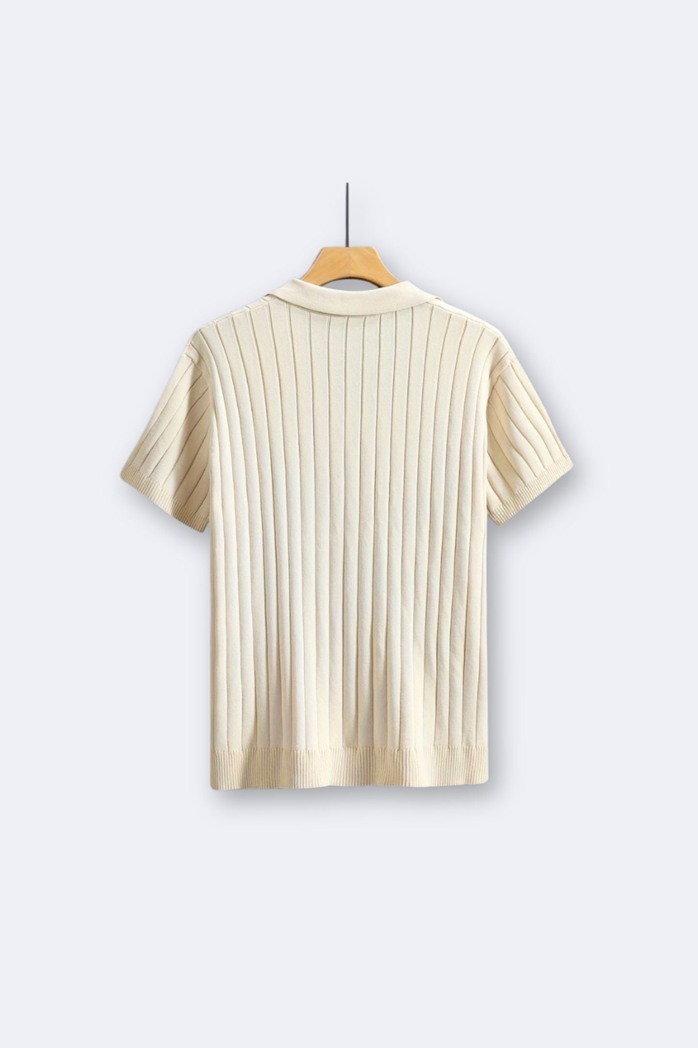 Elegantes Damen Strickhemd Kurzarm Baumwolle