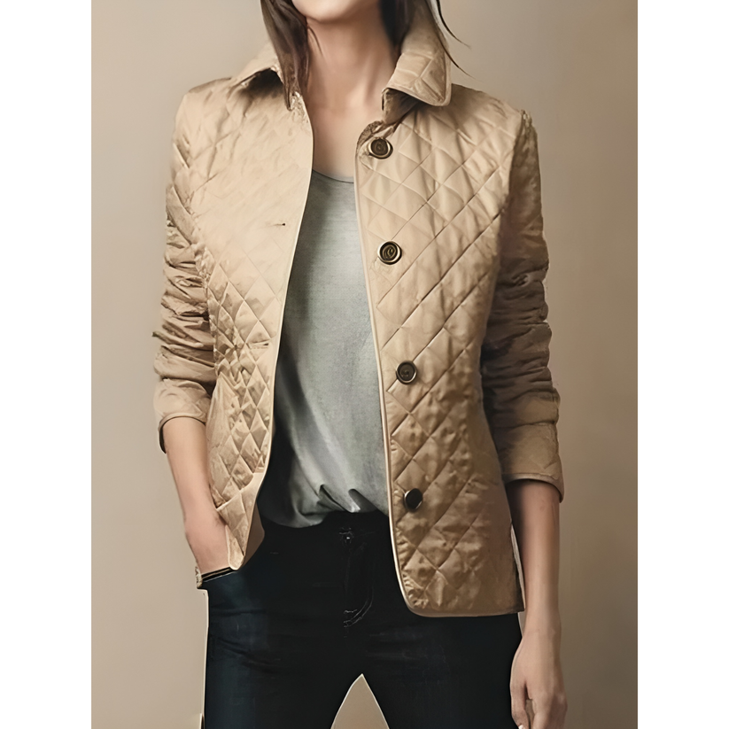 Damen Wattierte Daunenjacke Warm