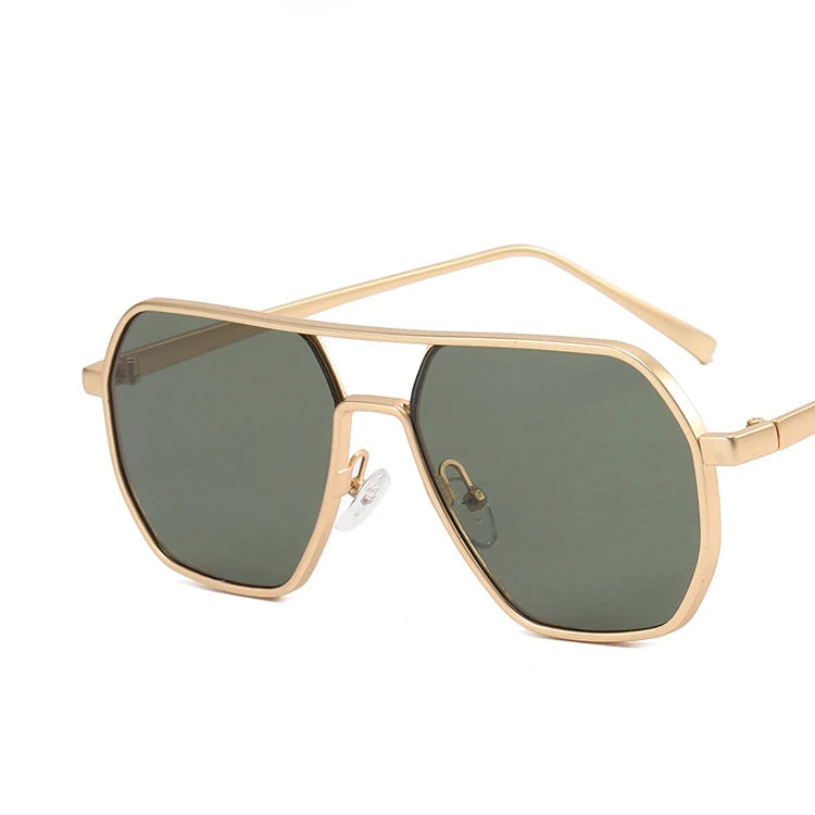 Herren Pilotenbrille Edelstahl Metall Optik Modern