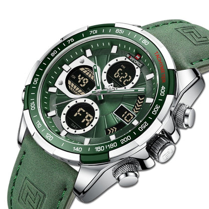 Herren Edelstahl Armbanduhr Marine Chrono - Norvielle