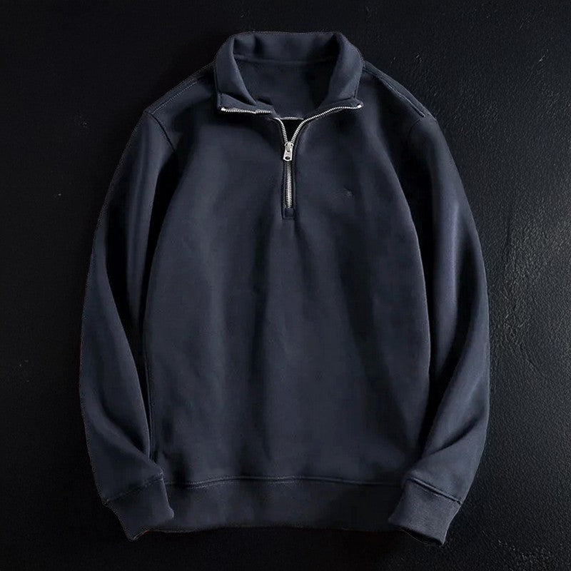 Herren Oversize Sweatshirt Reißverschluss
