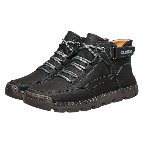 Herren Wanderschuhe Leder Orthopädisch Bequem - Norvielle