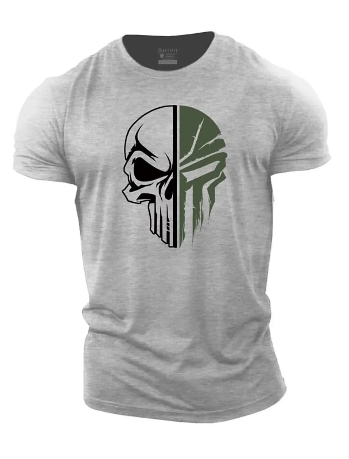 Herren T-Shirt Militärstyle Totenkopf
