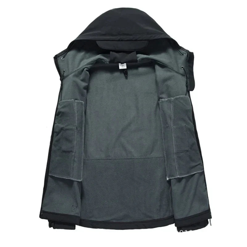 Herren Wanderjacke Wasserdicht Isoliert Fleece