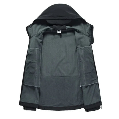 Herren Wanderjacke Wasserdicht Isoliert Fleece