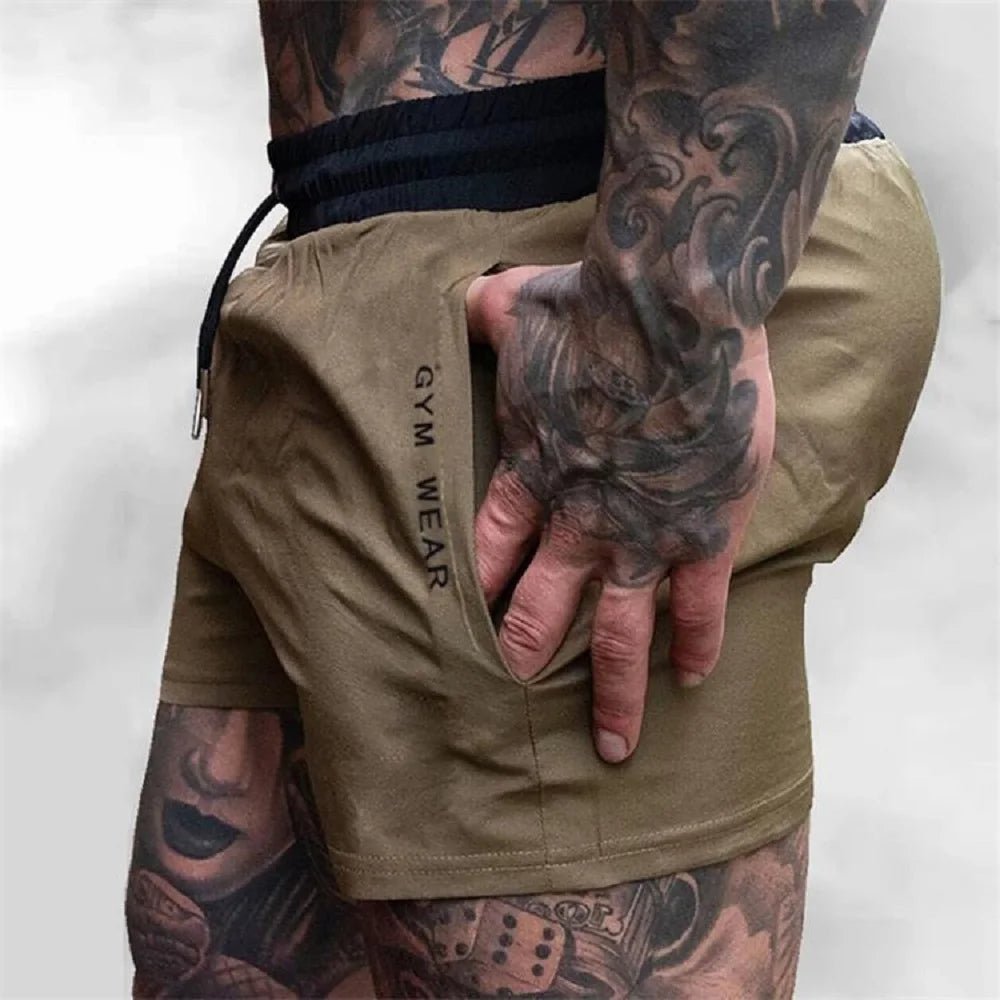 Herren Fitness Shorts Atmungsaktives Mesh Sport