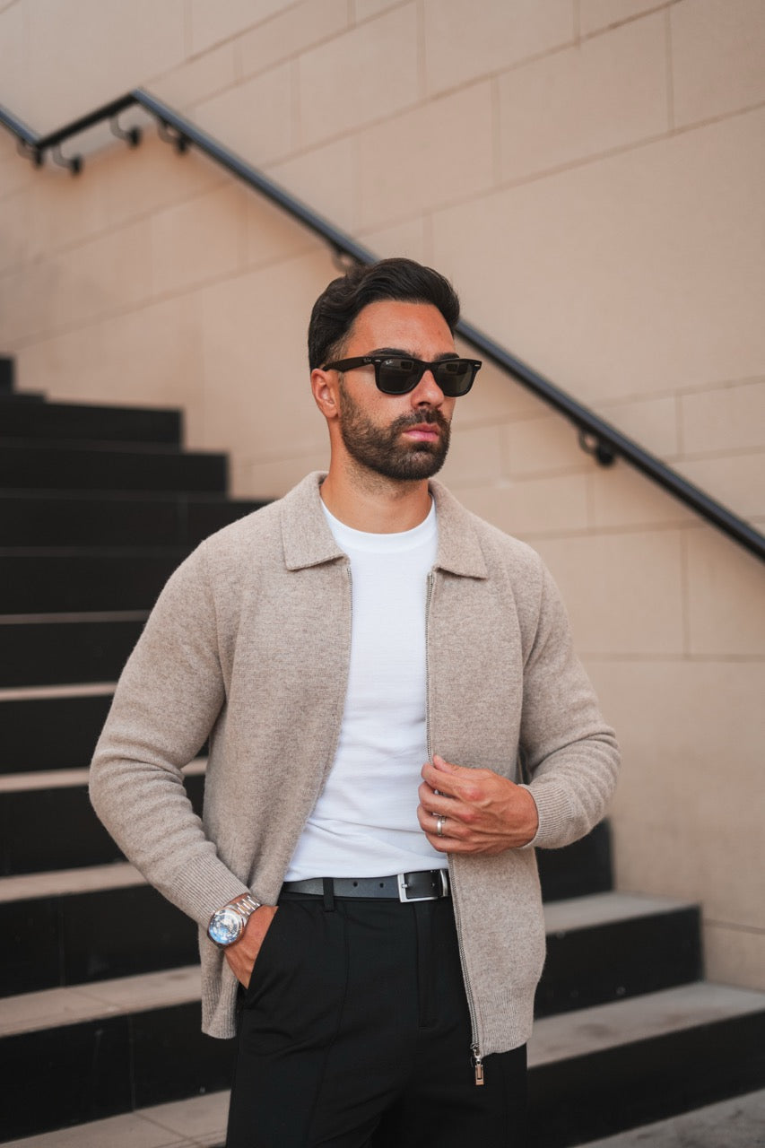 Herren Kaschmir Strickjacke Weich Elegant