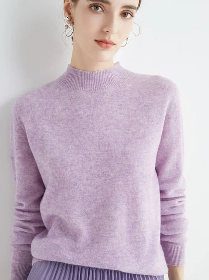 Damen Pullover Langarm Elegantes Design