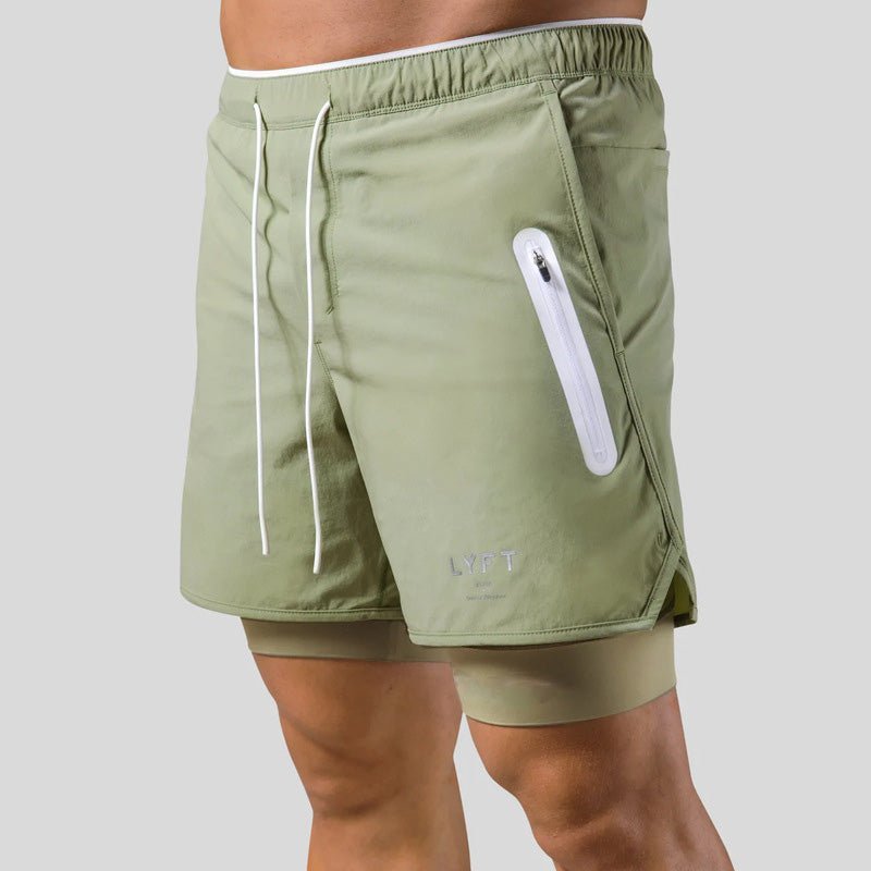 Herren 2-in-1 Sportshorts Laufhose Trainingshose