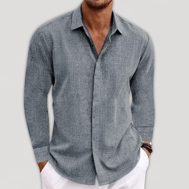 Herren Langarmhemd Slimfit Modern - Norvielle