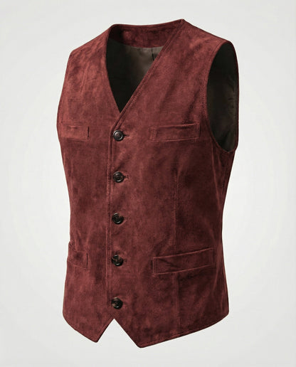 Herren Weste Slim Fit Modern