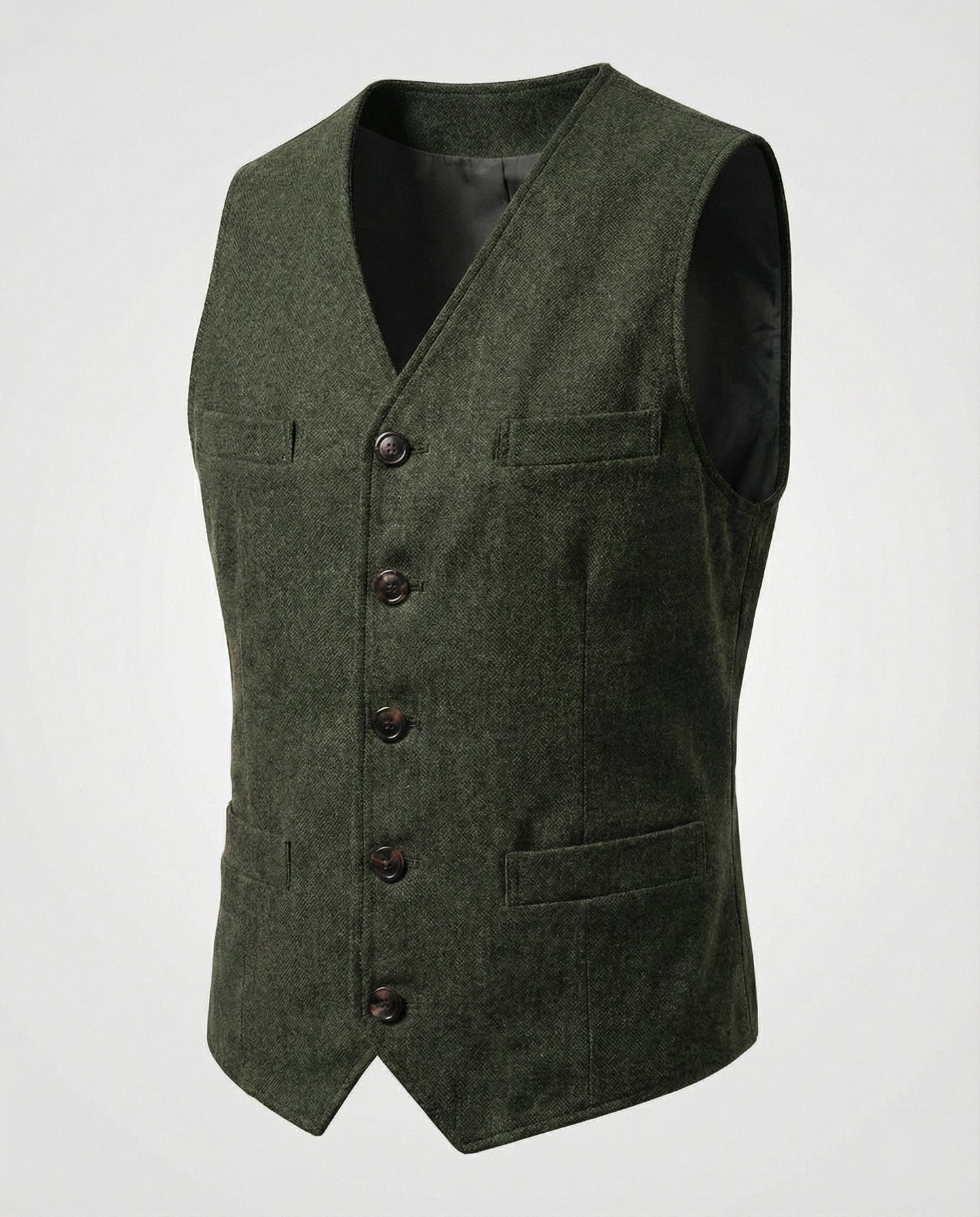 Herren Weste Slim Fit Modern
