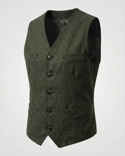 Herren Weste Slim Fit Modern