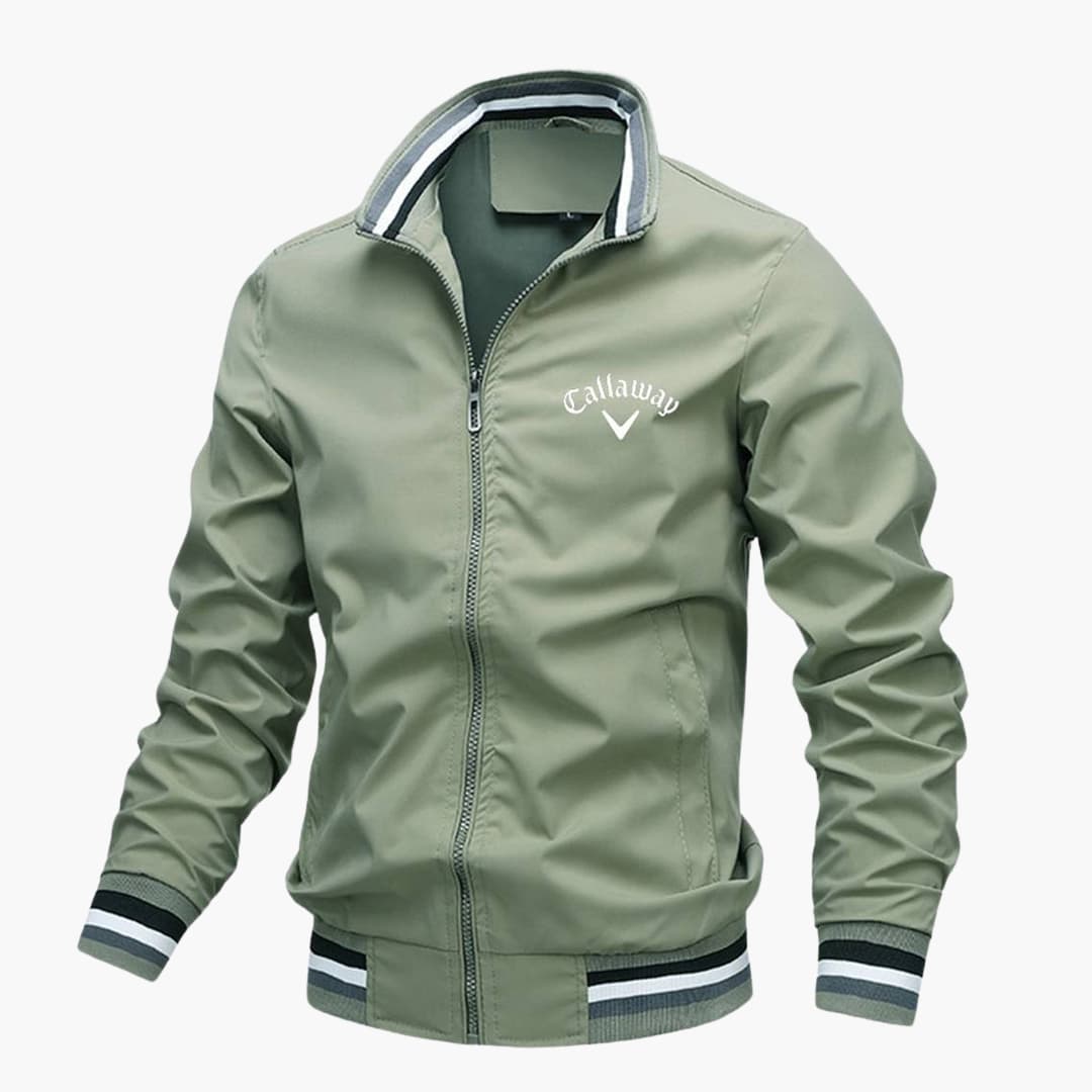 Herren Übergangsjacke Elegantes Design aus Leder oder Nylon